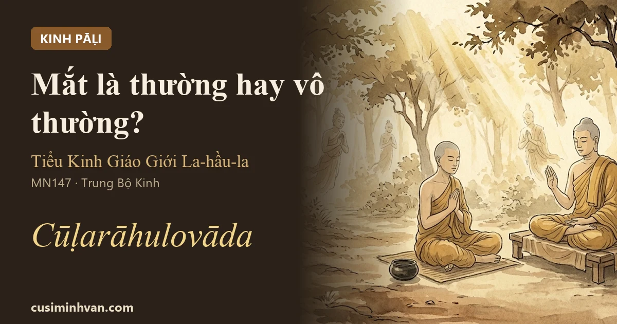 MN147 - Tiểu Kinh Giáo Giới La-hầu-la (Cūḷarāhulovāda Sutta)