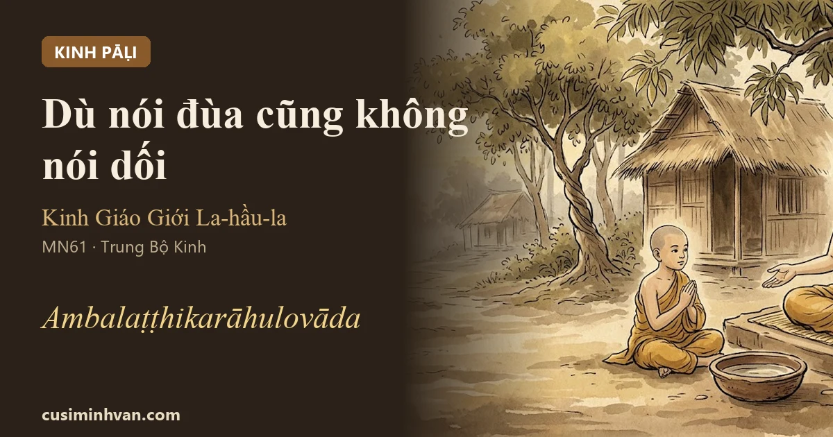 MN61 - Kinh Giáo Giới La-hầu-la ở Rừng Āmala (Ambalaṭṭhika-rāhulovāda Sutta)