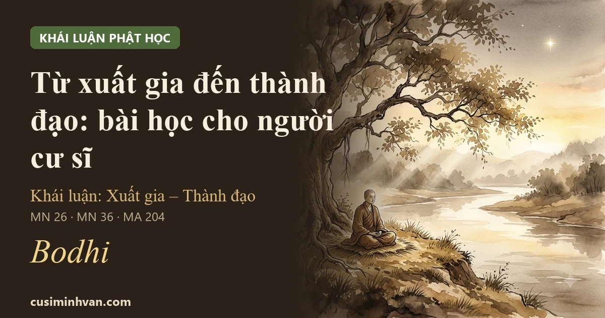 Từ xuất gia đến thành đạo: Đức Phật để lại bài học gì cho người cư sĩ?
